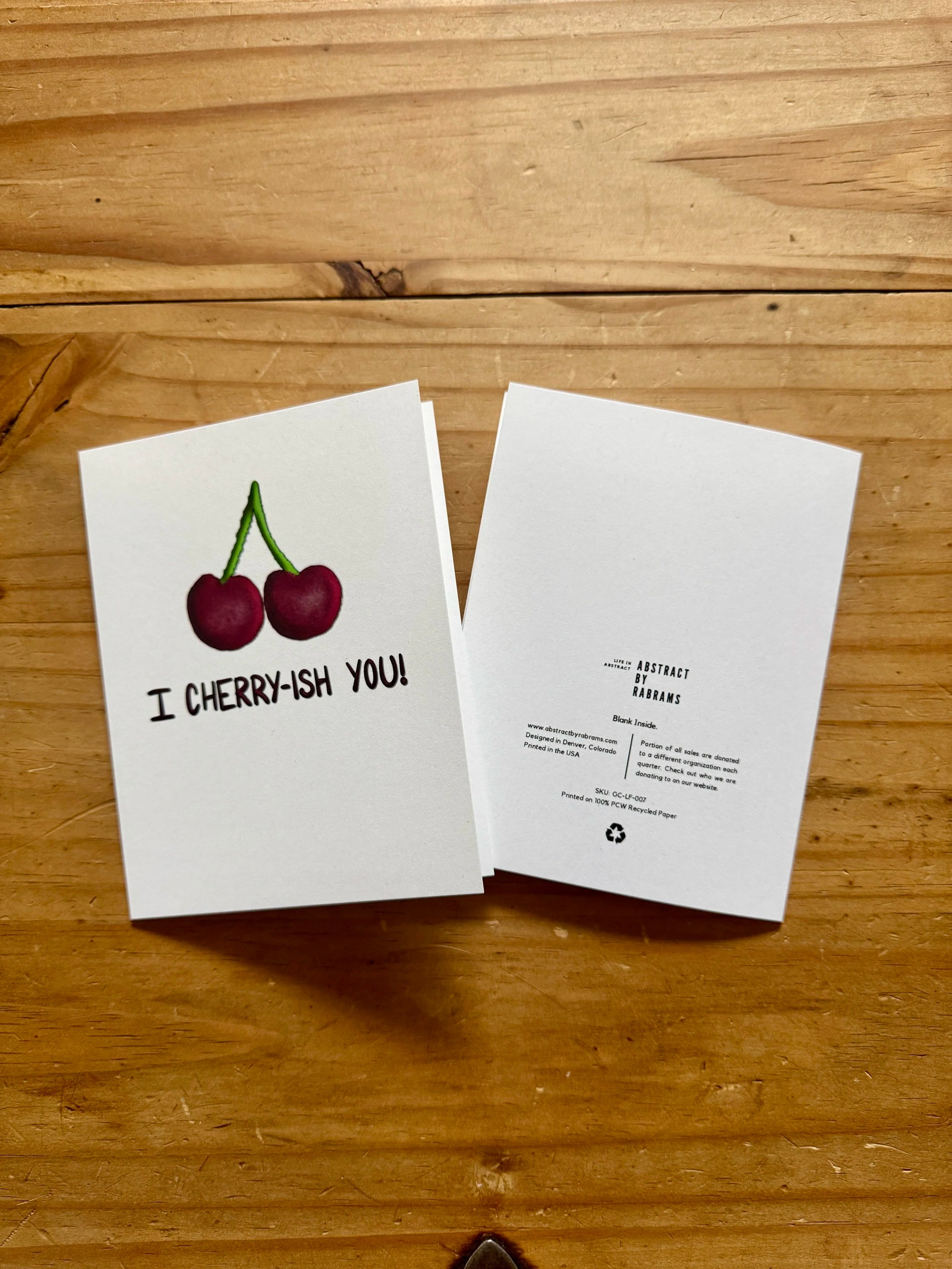 I Cherry-Ish You Greeting Card - Cherry Pun Card