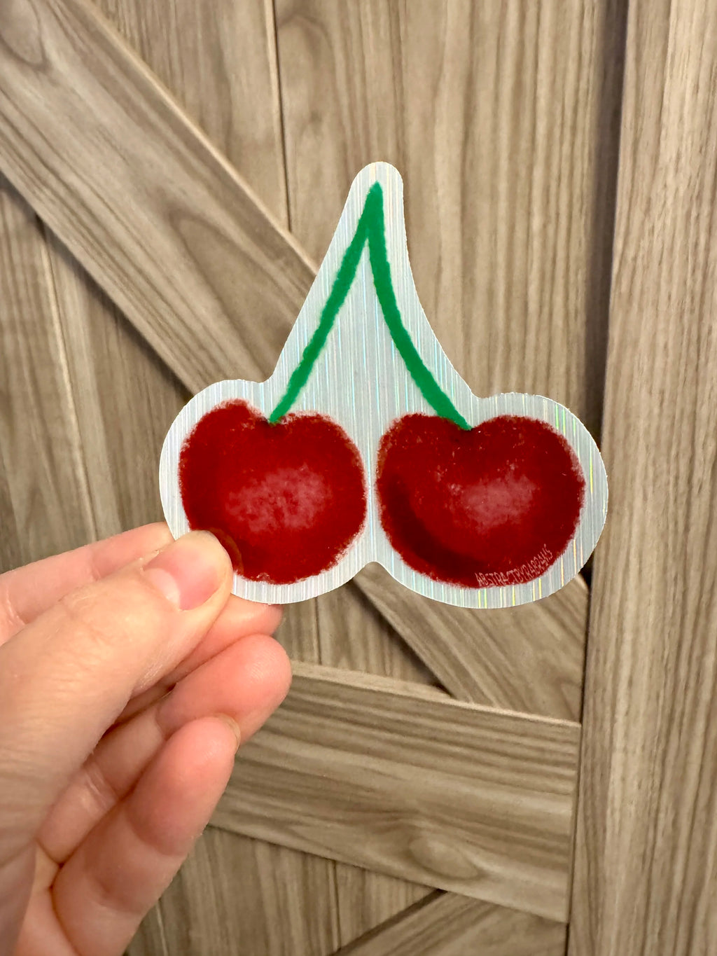 Hand Drawn Cherry Sticker