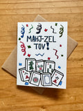 Mahj-zel Tov Greeting Card - Mazel Tov Mahjong Themed Card