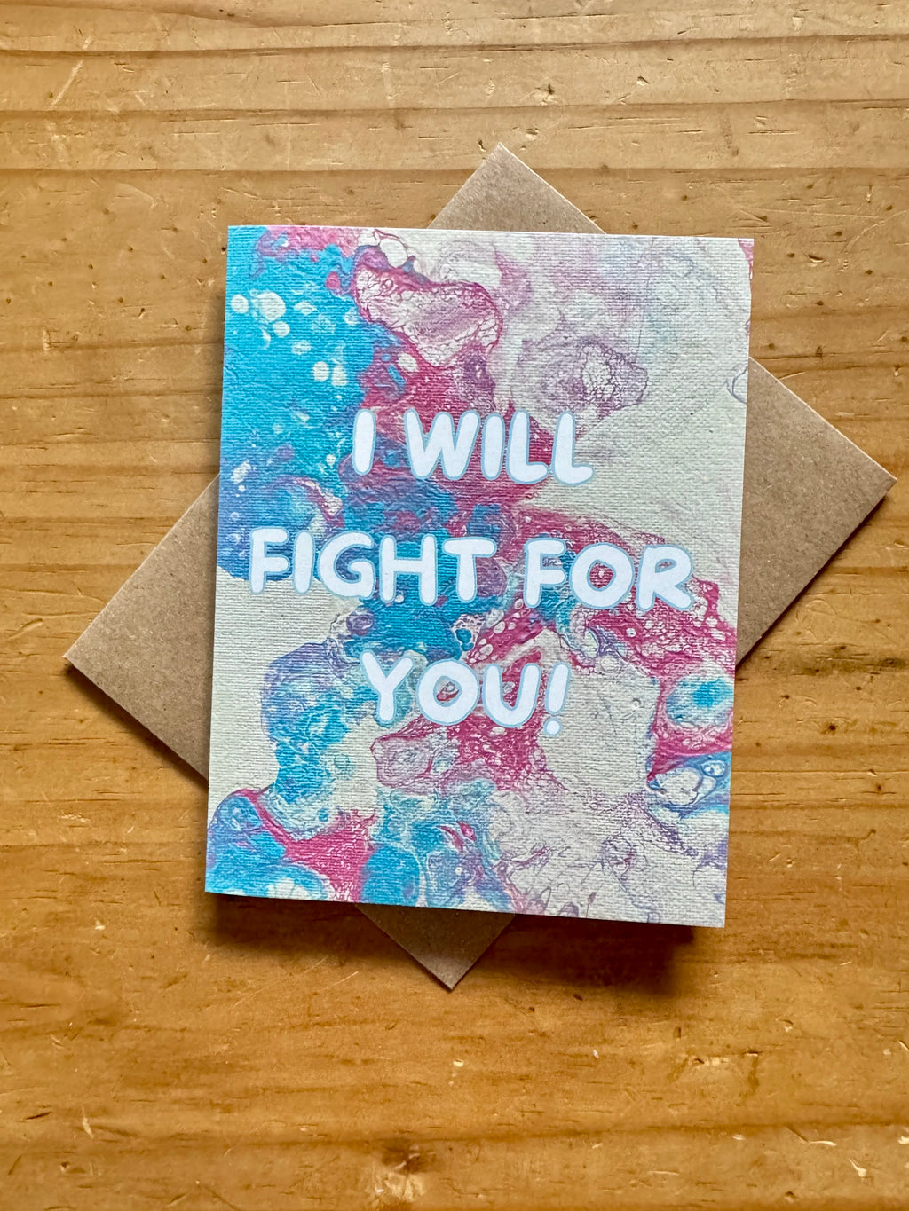 I Will Fight For You Trans Greeting Card