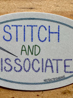 Stitch and Dissociate Sticker - Cross Stitch Sticker