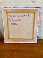 Bisexual Pride Painting You are Loved #47 - 12"x12" Pour Painting