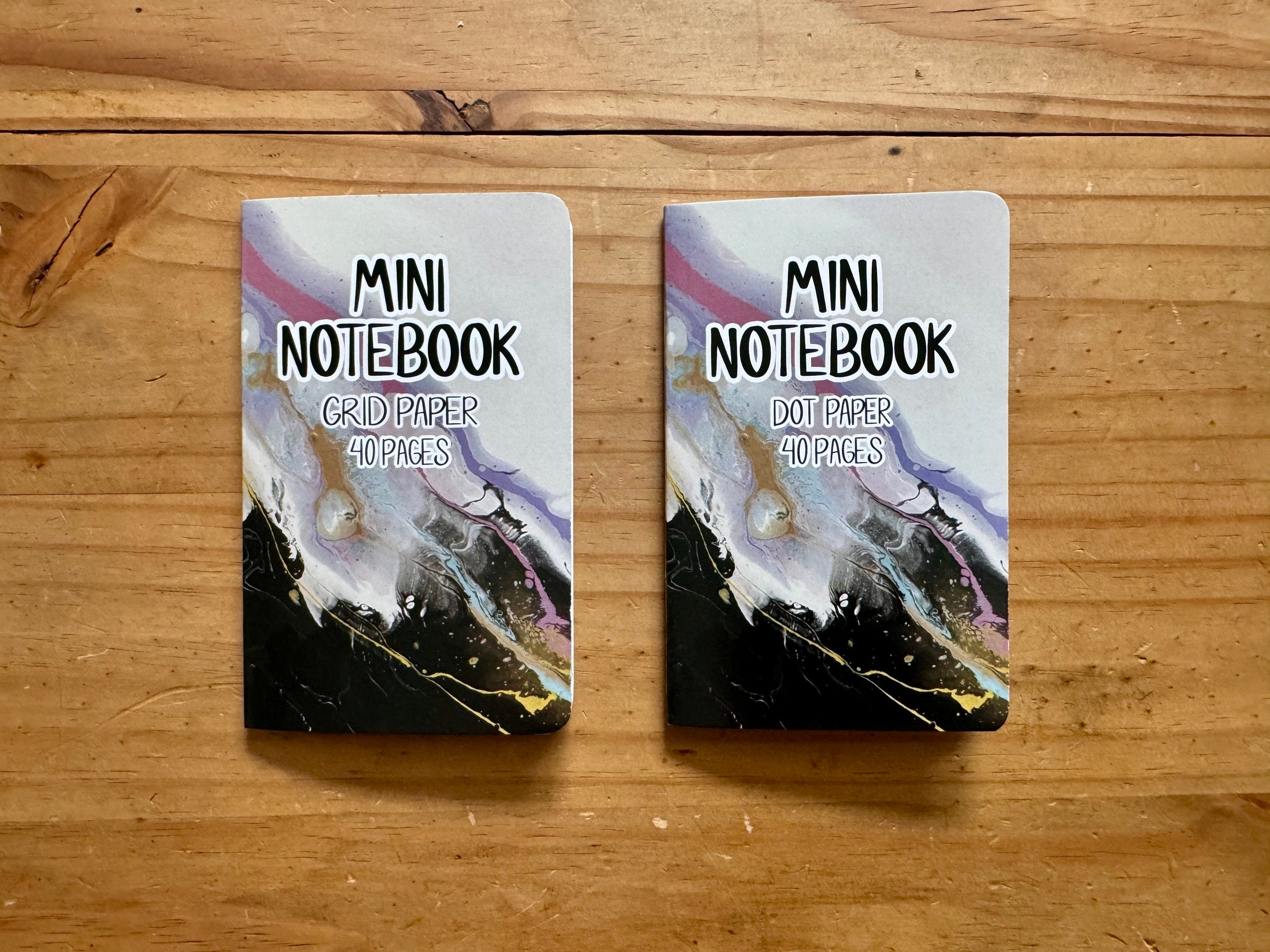 Purple, Pink, Blue Pocket Notebook - 3.5"x5.5"