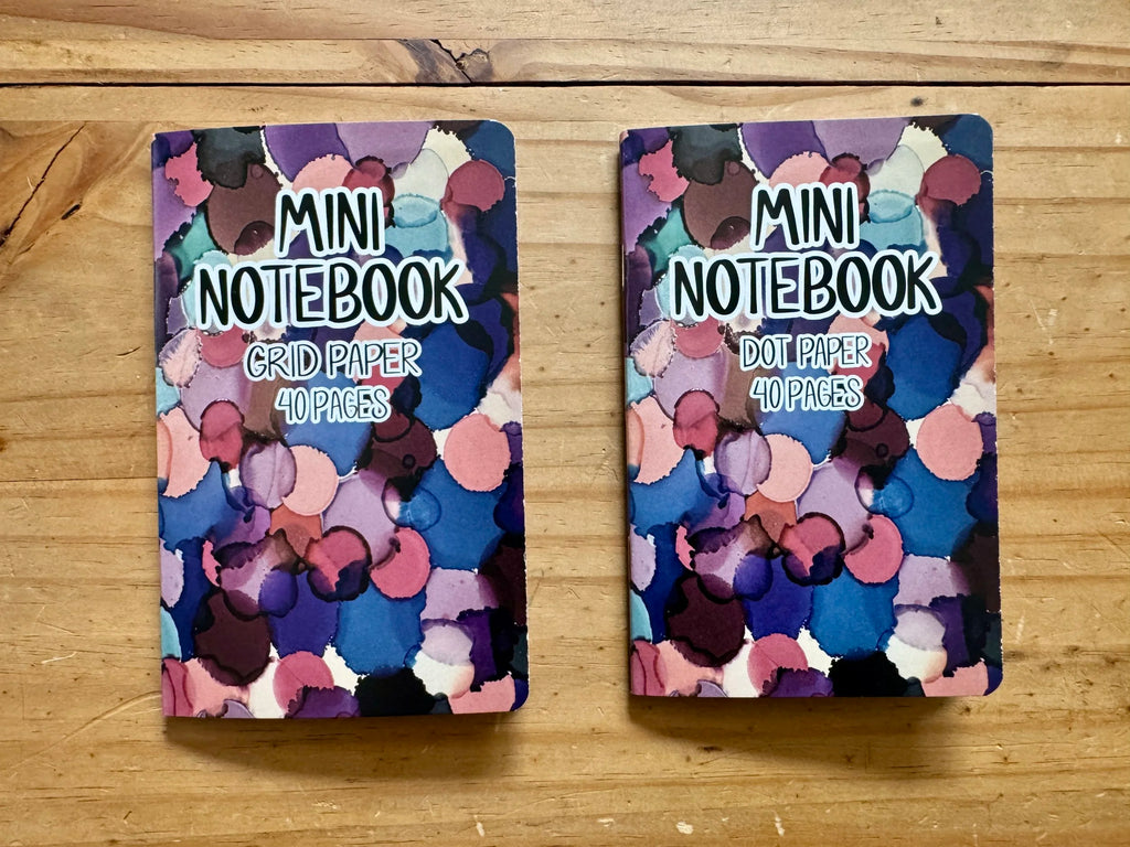 Blue Pink Purple Dot Pocket Notebook - 3.5"x5.5" - LGBTQ+