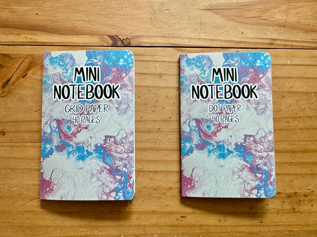 Pink and Blue Pocket Notebook - 3.5"x5.5" - LGBTQ+ Trans Pride
