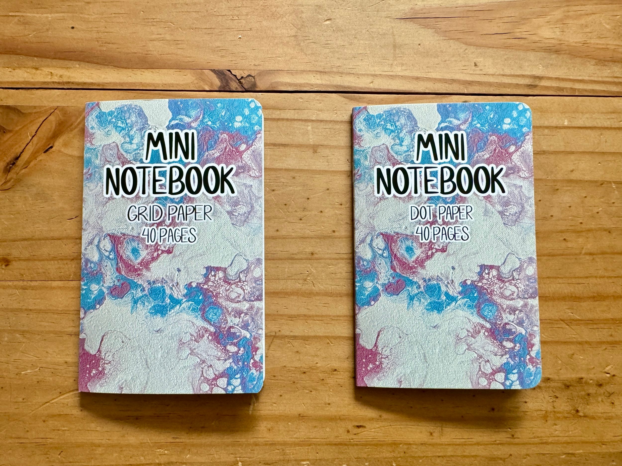 Pink and Blue Pocket Notebook - 3.5"x5.5" - LGBTQ+ Trans Pride