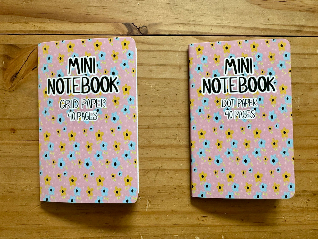 Pink, Yellow Floral Pocket Notebook Pocket Notebook - 3.5"x5.5" - LGBTQ+