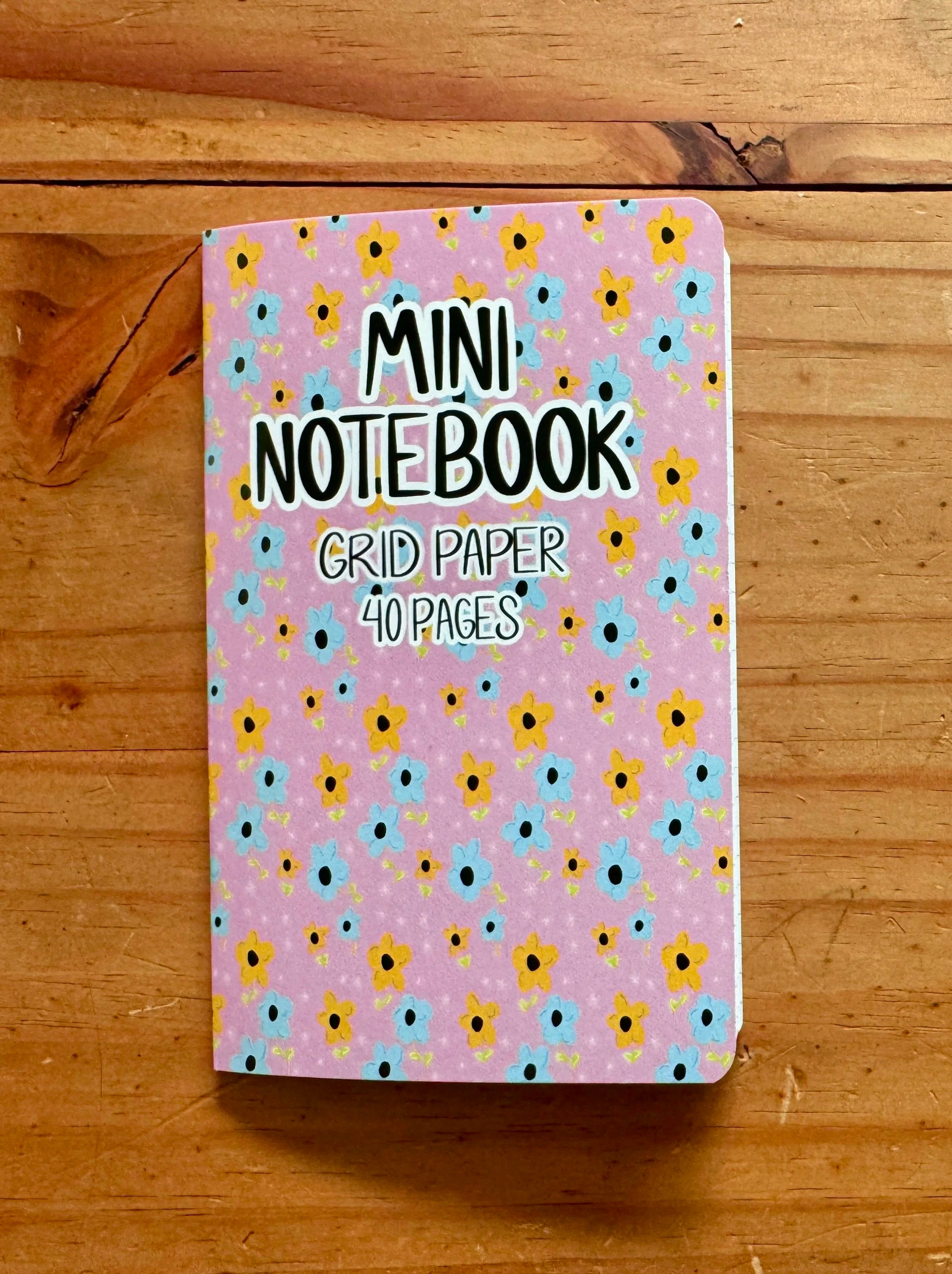Pink, Yellow Floral Pocket Notebook Pocket Notebook - 3.5"x5.5" - LGBTQ+