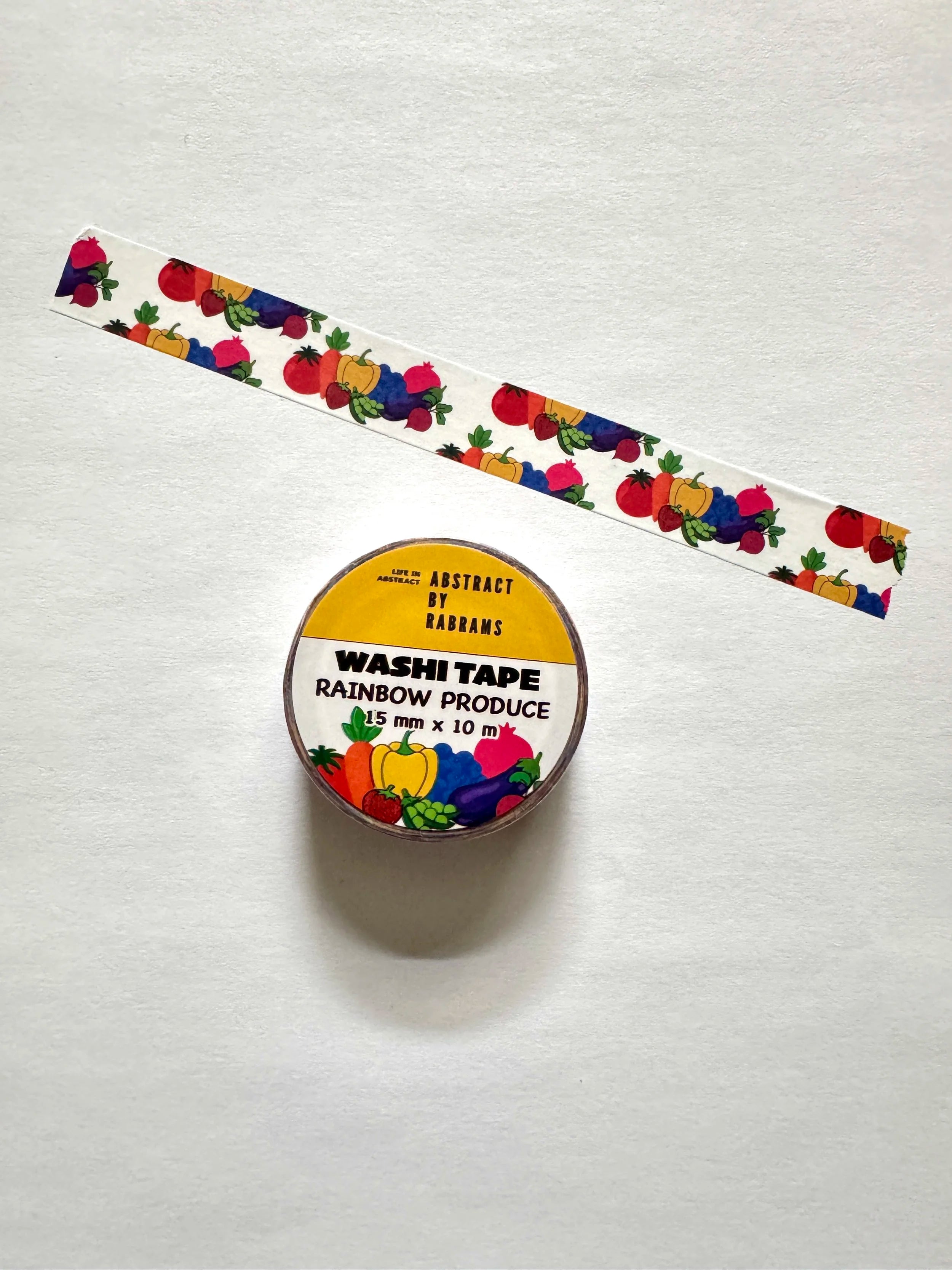 Rainbow Produce Washi Tape