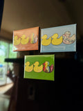 Duck Duck Gay Duck Fridge Magnets