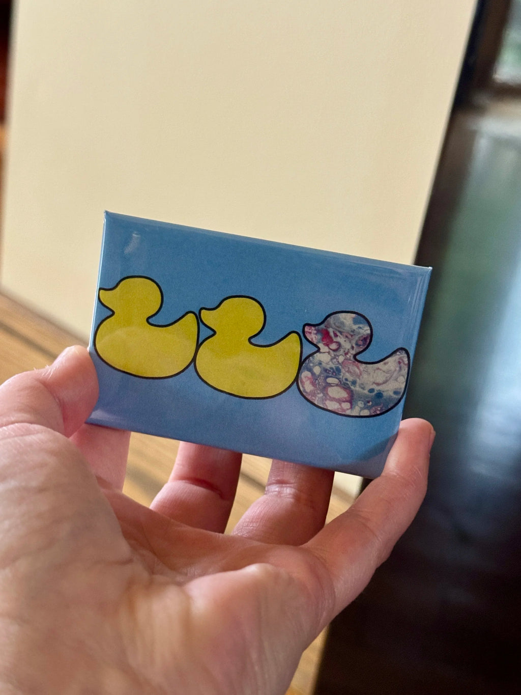 Duck Duck Gay Duck Fridge Magnets