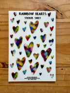 Rainbow Hearts Sticker Sheet
