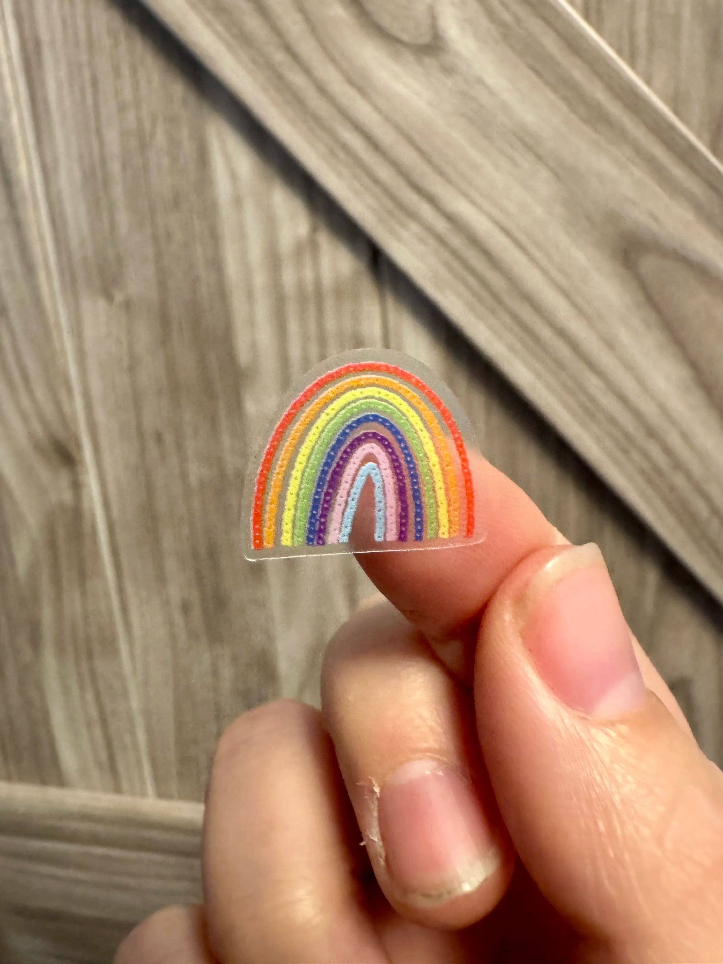 Repeating Progress Pride Rainbows Sticker Sheet