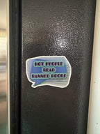 Hot People Read Banned Books Fridge Magnet