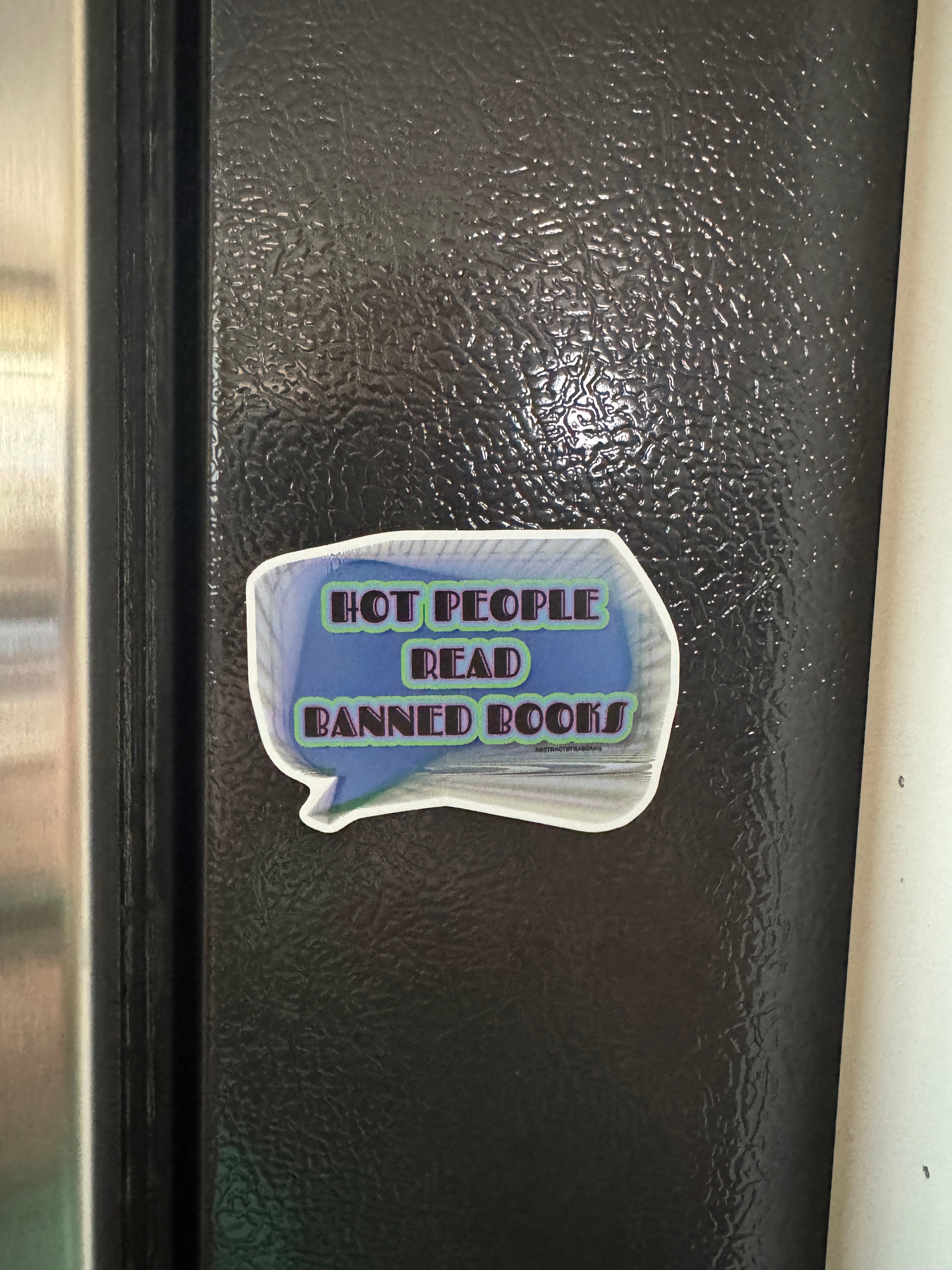 Hot People Read Banned Books Fridge Magnet