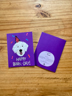 Happy Bark-Day Birthday Card - A2 - 100% PCW paper