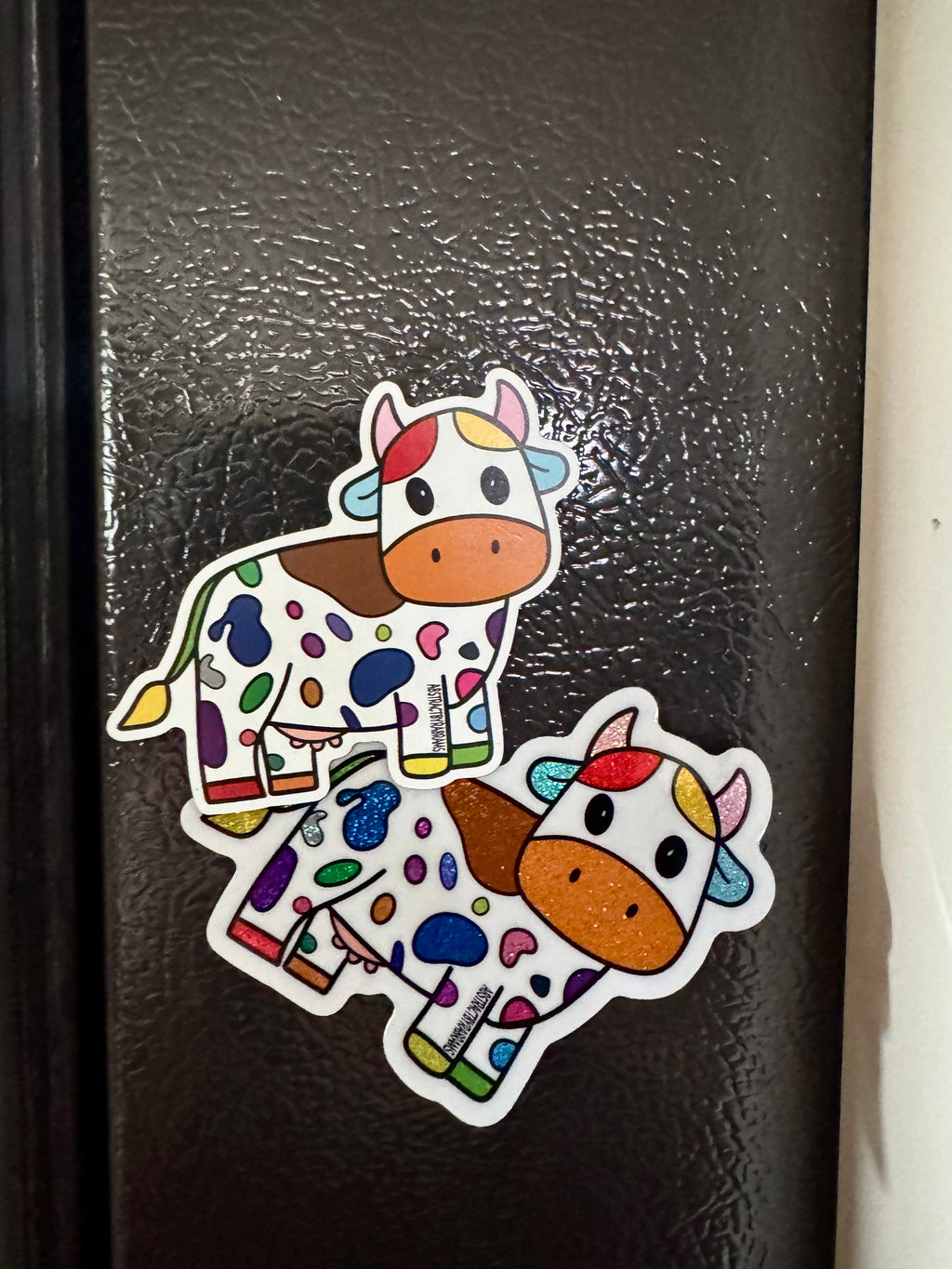 Rainbow Cow Fridge Magnet