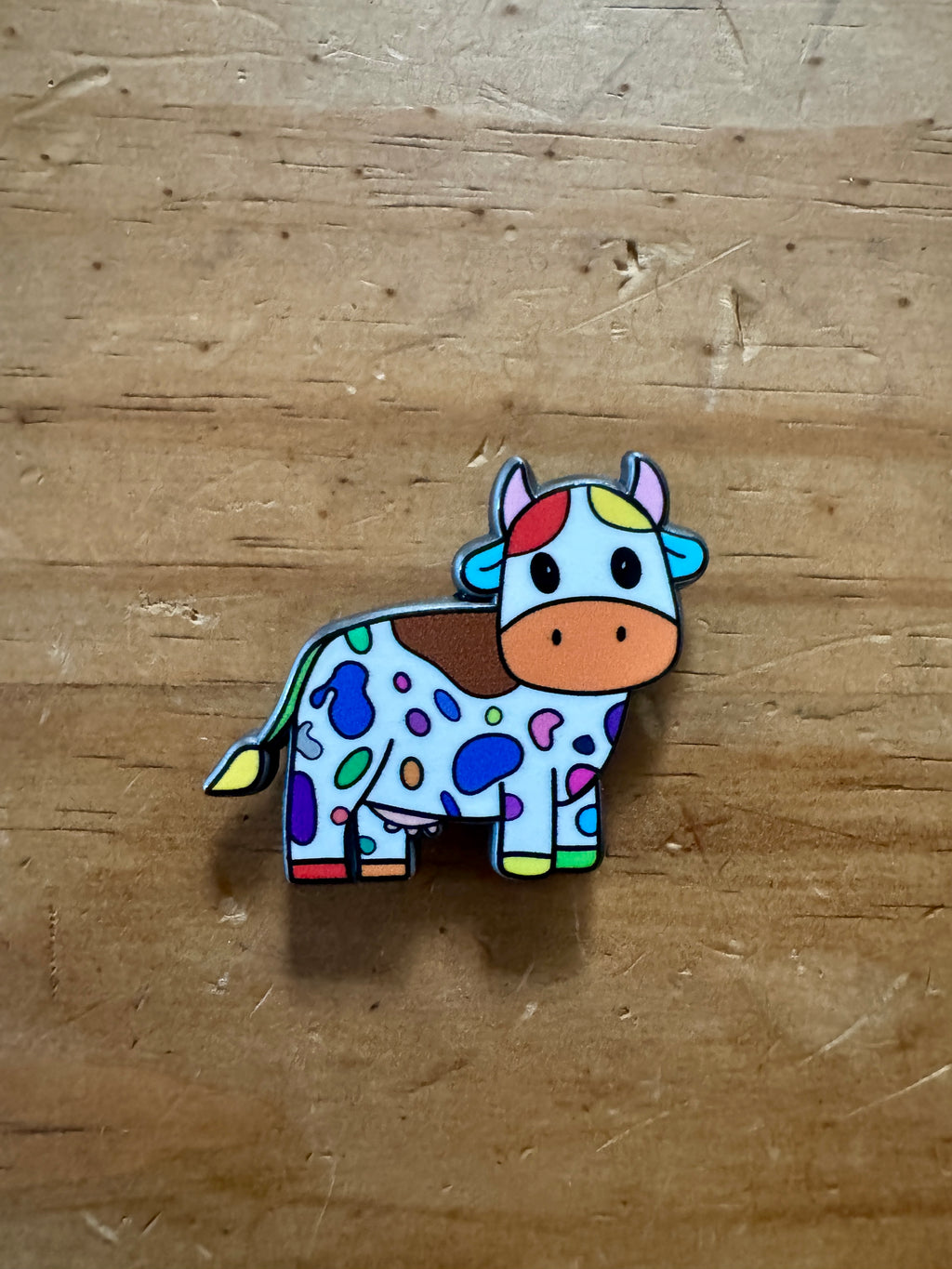 Rainbow Cow Needle Minder