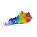 Kentucky State Sticker - Trans Pride - Rainbow - LGBTQ