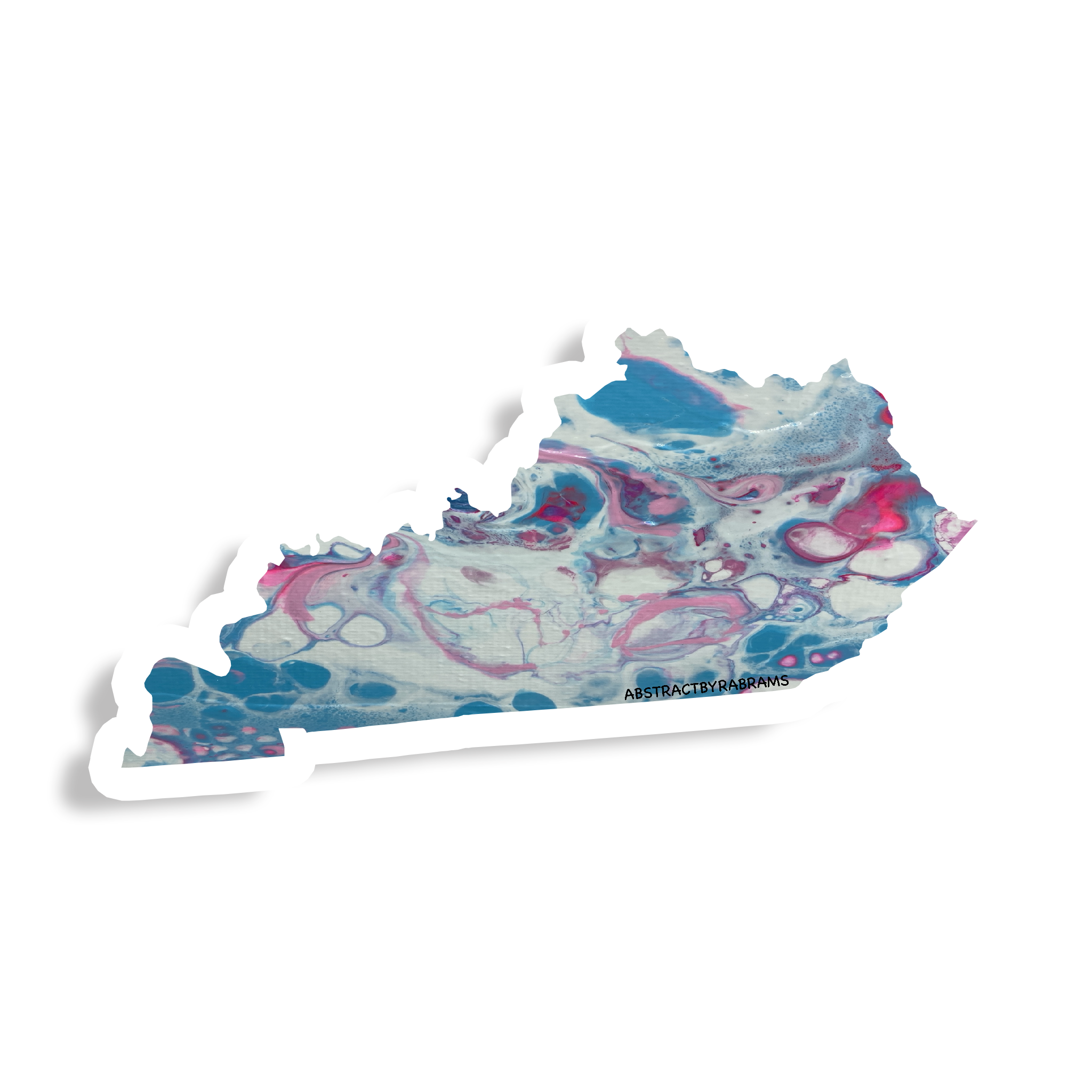 Kentucky State Sticker - Trans Pride - Rainbow - LGBTQ