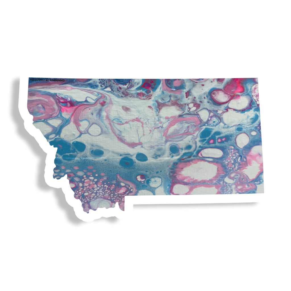 Montana State Sticker - Vinyl - Waterproof - LGBTQ - Trans