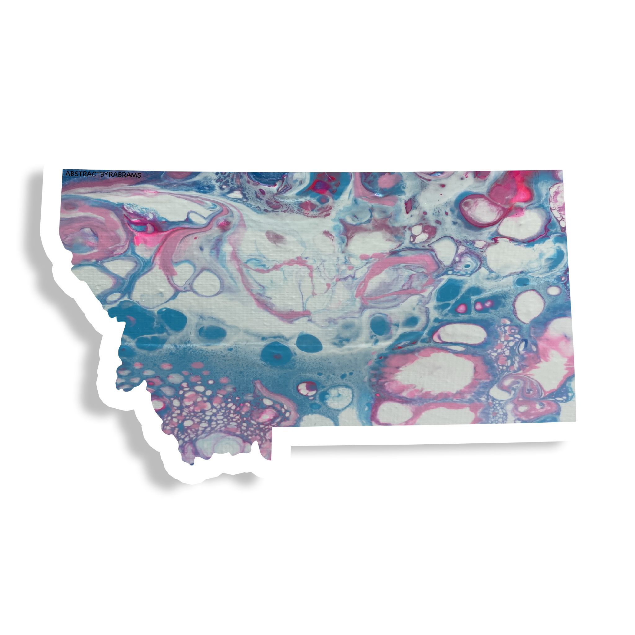 Montana State Sticker - Vinyl - Waterproof - LGBTQ - Trans