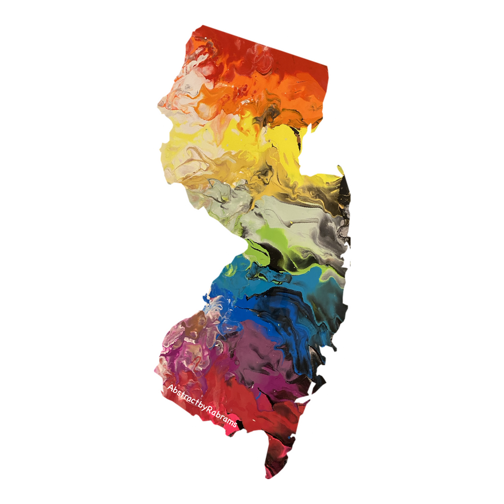 New Jersey Pride and Trans Pride Sticker - 3" - Vinyl