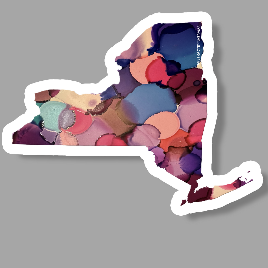 New York State Sticker - Vinyl - Waterproof - LGBTQ