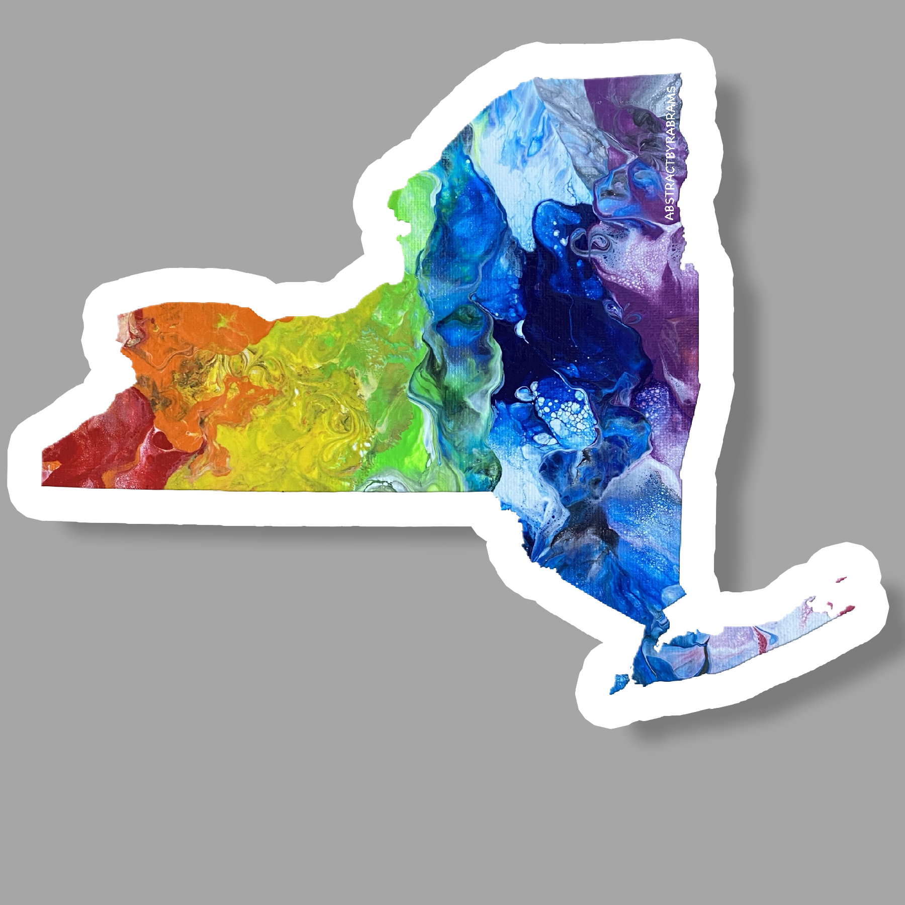 New York State Sticker - Vinyl - Waterproof - LGBTQ