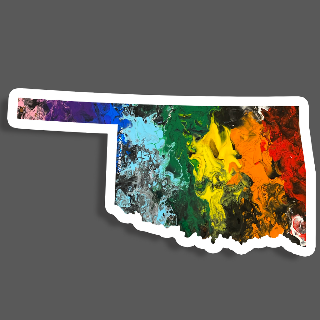 Oklahoma State Sticker - Vinyl - Waterproof - LGBTQ - Trans