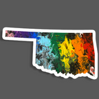 Oklahoma State Sticker - Vinyl - Waterproof - LGBTQ - Trans