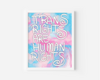 Trans Rights Are Human Rights Art Print