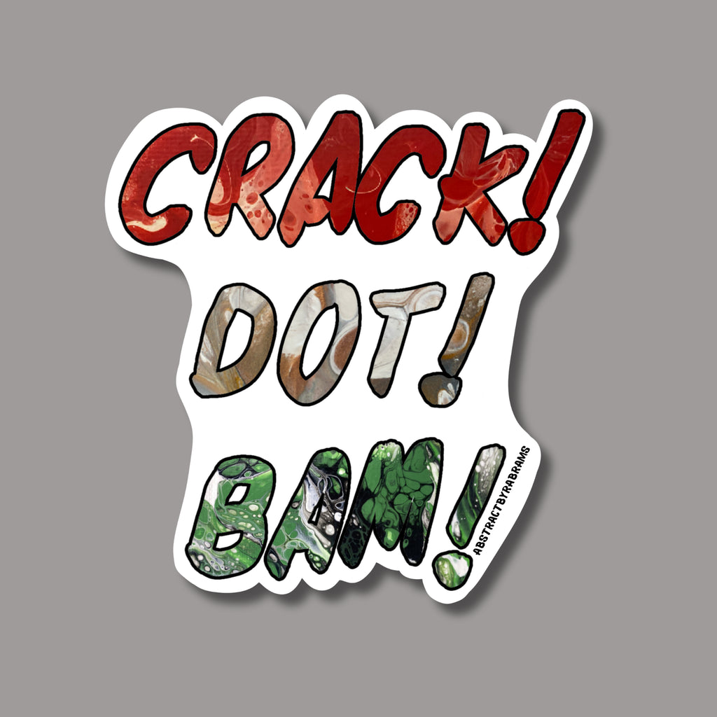 Crack! Dot! Bam! Mahjong Vinyl Sticker