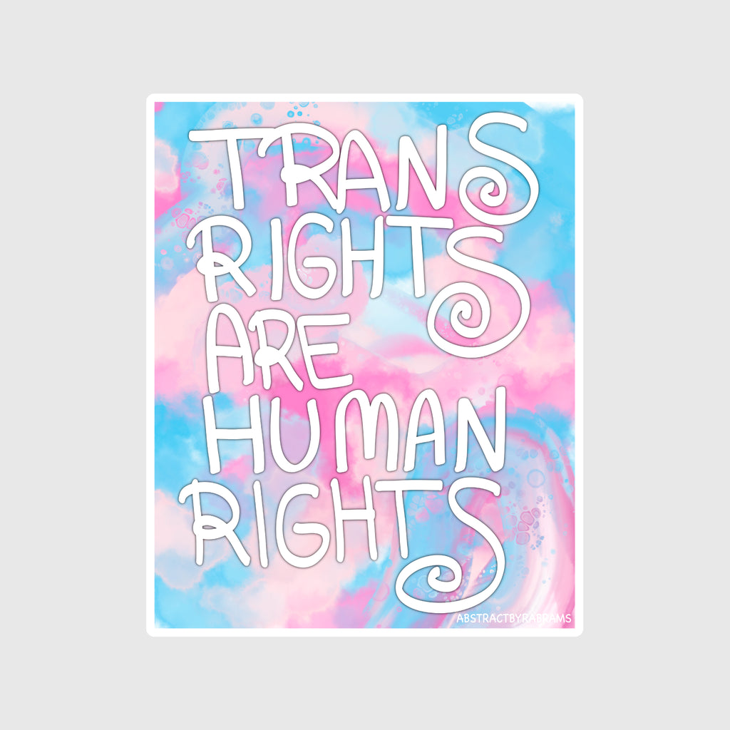 Trans Rights are Human Rights Vinyl Sticker