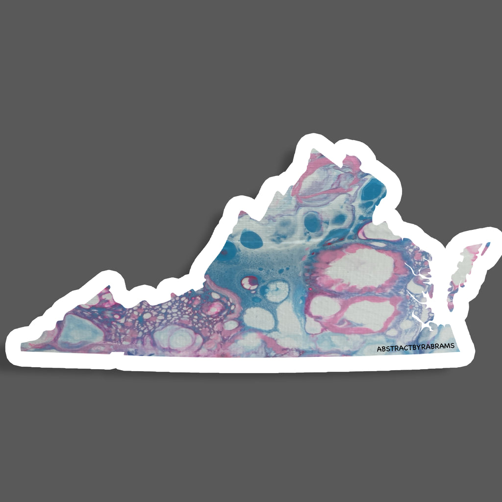 Virginia Sticker - Trans - Rainbow - LGBTQ