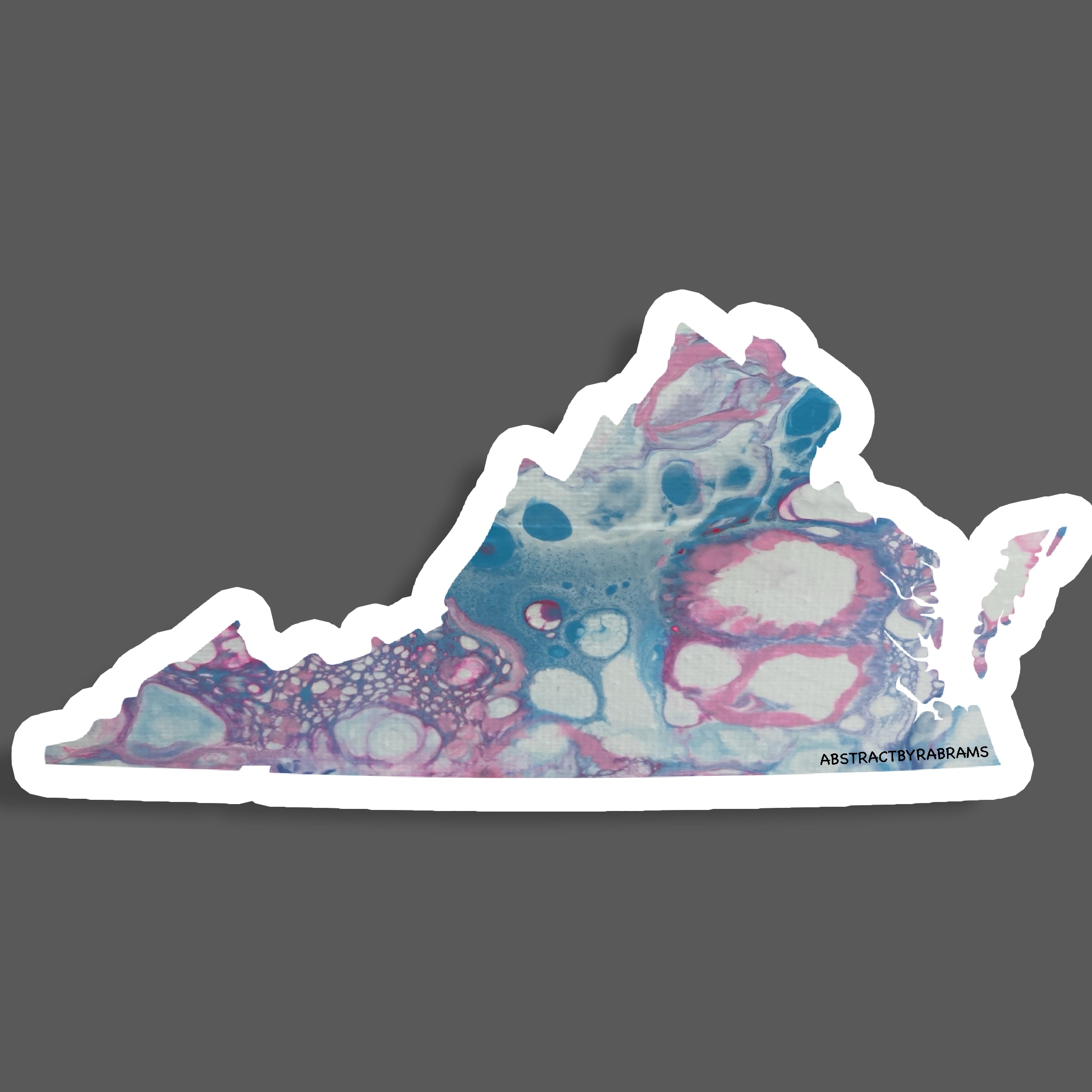 Virginia Sticker - Trans - Rainbow - LGBTQ
