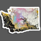Washington State Sticker - Vinyl - Waterproof - LGBTQ