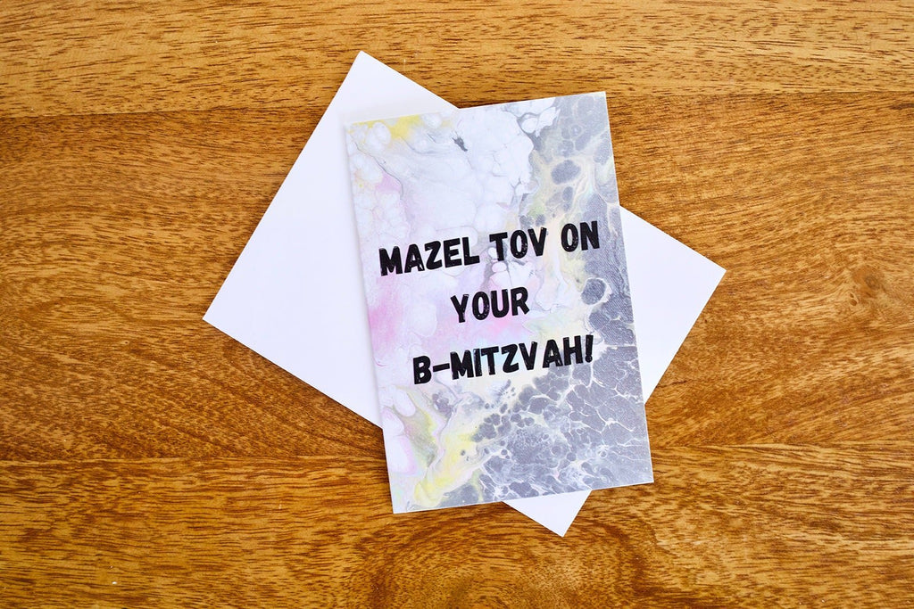 Mazel Tov on Your B-Mizvah Greeting Cards