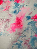 Trans Pride Pour Painting  - "You are Loved #55 - 16"x12" - Subtle Pride Art