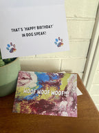 Happy Birthday from a Dog - 4"x6" - Birthday Card - Pet Birthday