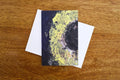 Abstract Artwork Greeting Card - Sunflower - 4"x6" - Blank Inside