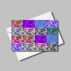 Abstract Pop Art Card - 4"x6" -  Blank Inside - 100% PCW Paper