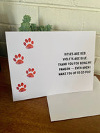Your Dog Loves You Card - 4"x6" - Love Note From your Dog