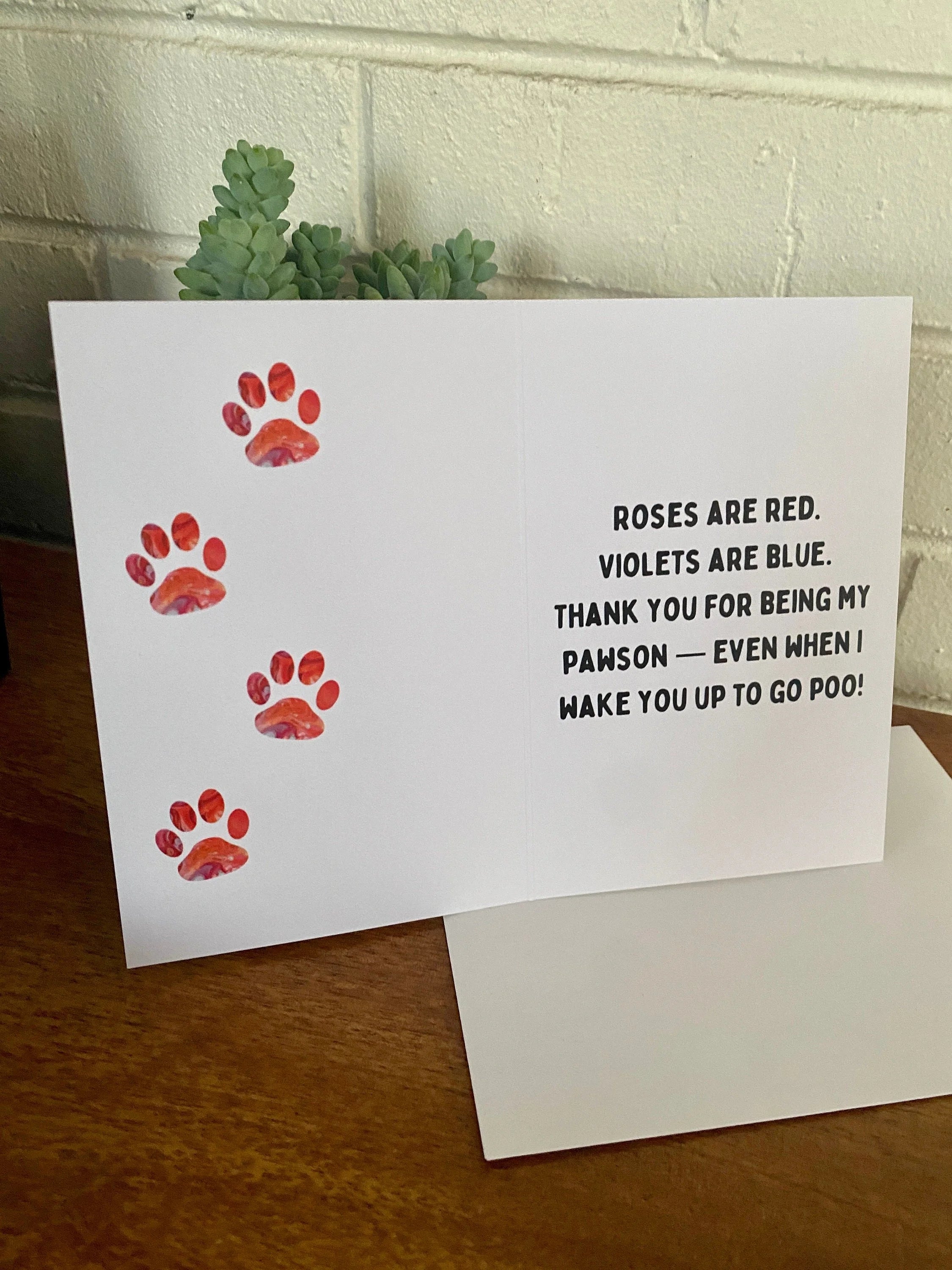 Your Dog Loves You Card - 4"x6" - Love Note From your Dog