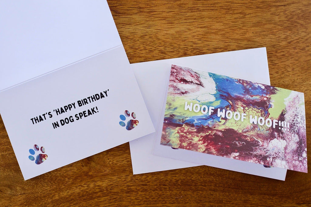 Happy Birthday from a Dog - 4"x6" - Birthday Card - Pet Birthday