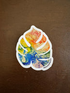 Monstera Sticker - 3″ - Rainbow - Vinyl