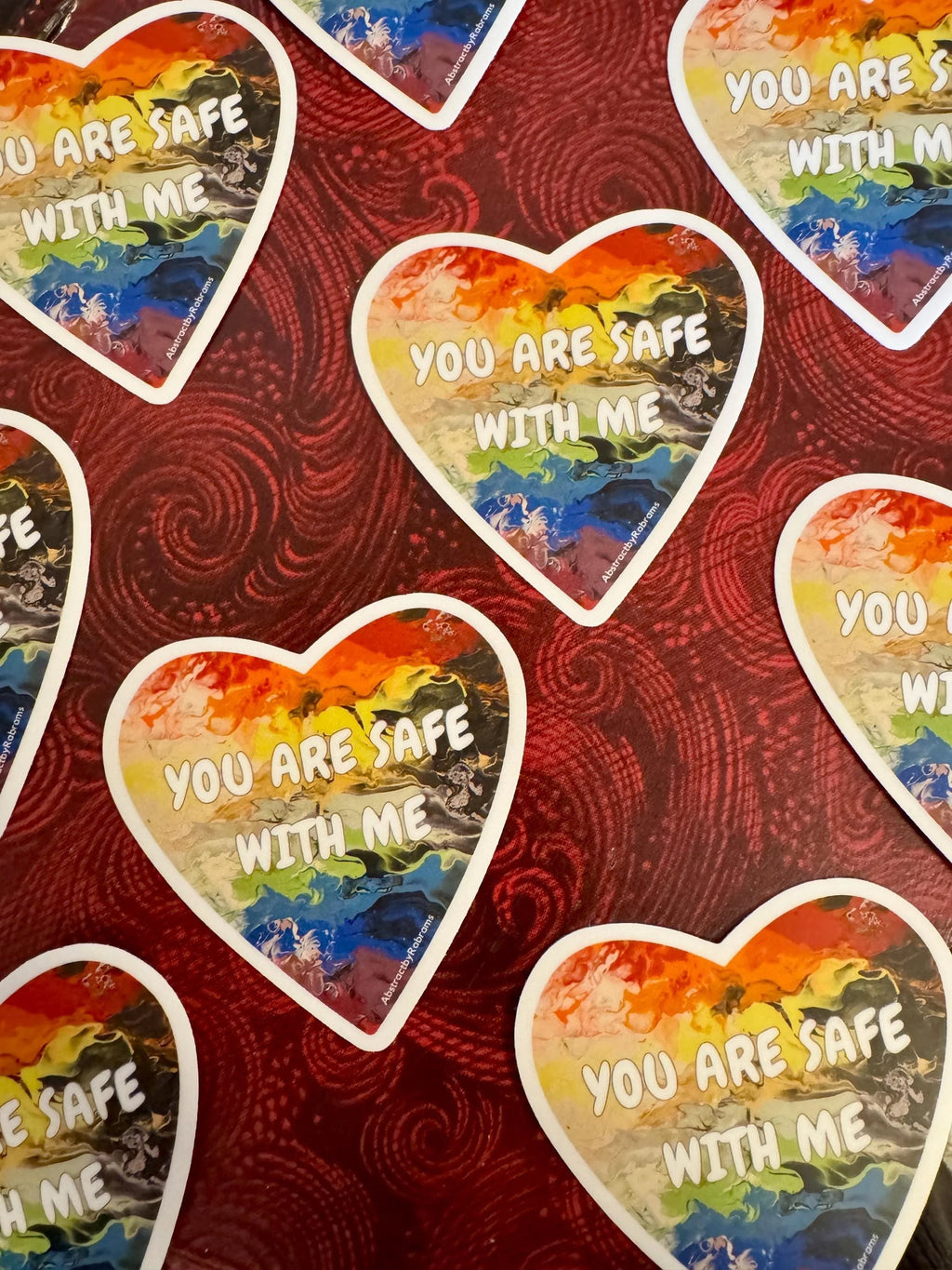 You are Safe with Me Sticker - 3" - Rainbow - Vinyl - LGBTQ+ - Ally