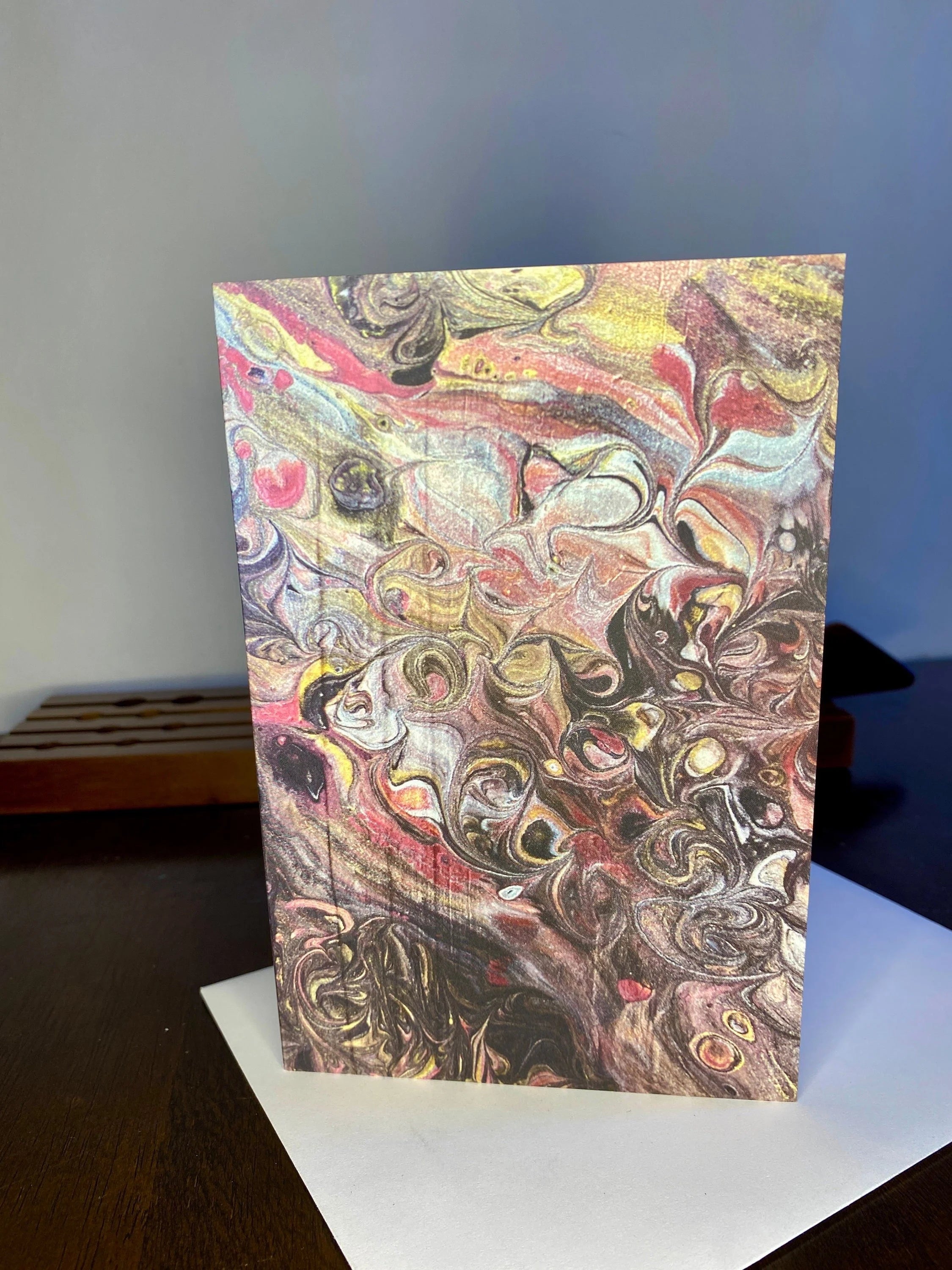 Metallic Pour Painting Greeting Card - 4"x6"