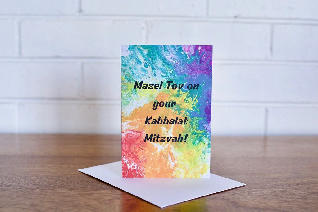 Mazel Tov on your Kabbalat Mitzvah Greeting Card