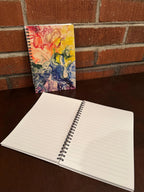 Rainbow Soft Touch Cover Spiral Journal -  5.5"x8" - 120 Pages